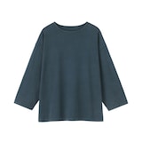 紳士　洗いざらし太番手ボートネック七分袖Ｔシャツ