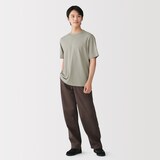 紳士　昔ながらの製法で編み立てたクルーネック半袖Ｔシャツ