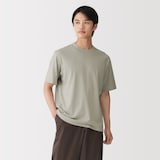 紳士　昔ながらの製法で編み立てたクルーネック半袖Ｔシャツ