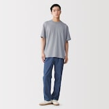 紳士　昔ながらの製法で編み立てたクルーネック半袖Ｔシャツ