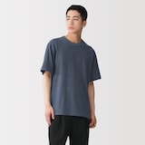 紳士　昔ながらの製法で編み立てたクルーネック半袖Ｔシャツ