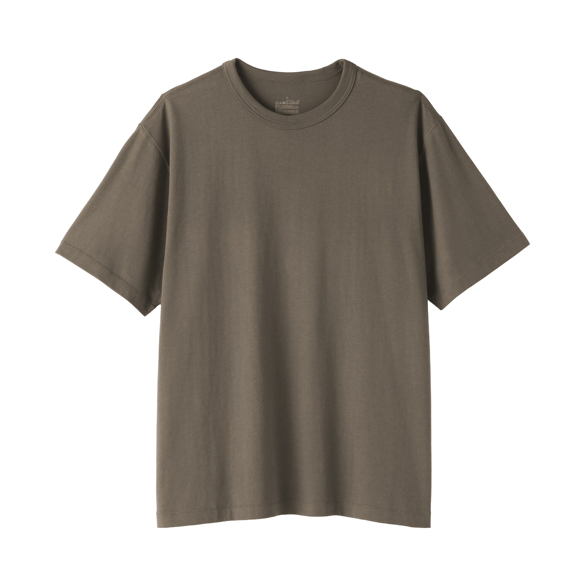 紳士　昔ながらの製法で編み立てたクルーネック半袖Ｔシャツ
