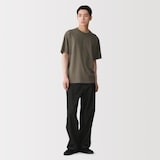 紳士　昔ながらの製法で編み立てたクルーネック半袖Ｔシャツ