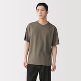 紳士　昔ながらの製法で編み立てたクルーネック半袖Ｔシャツ