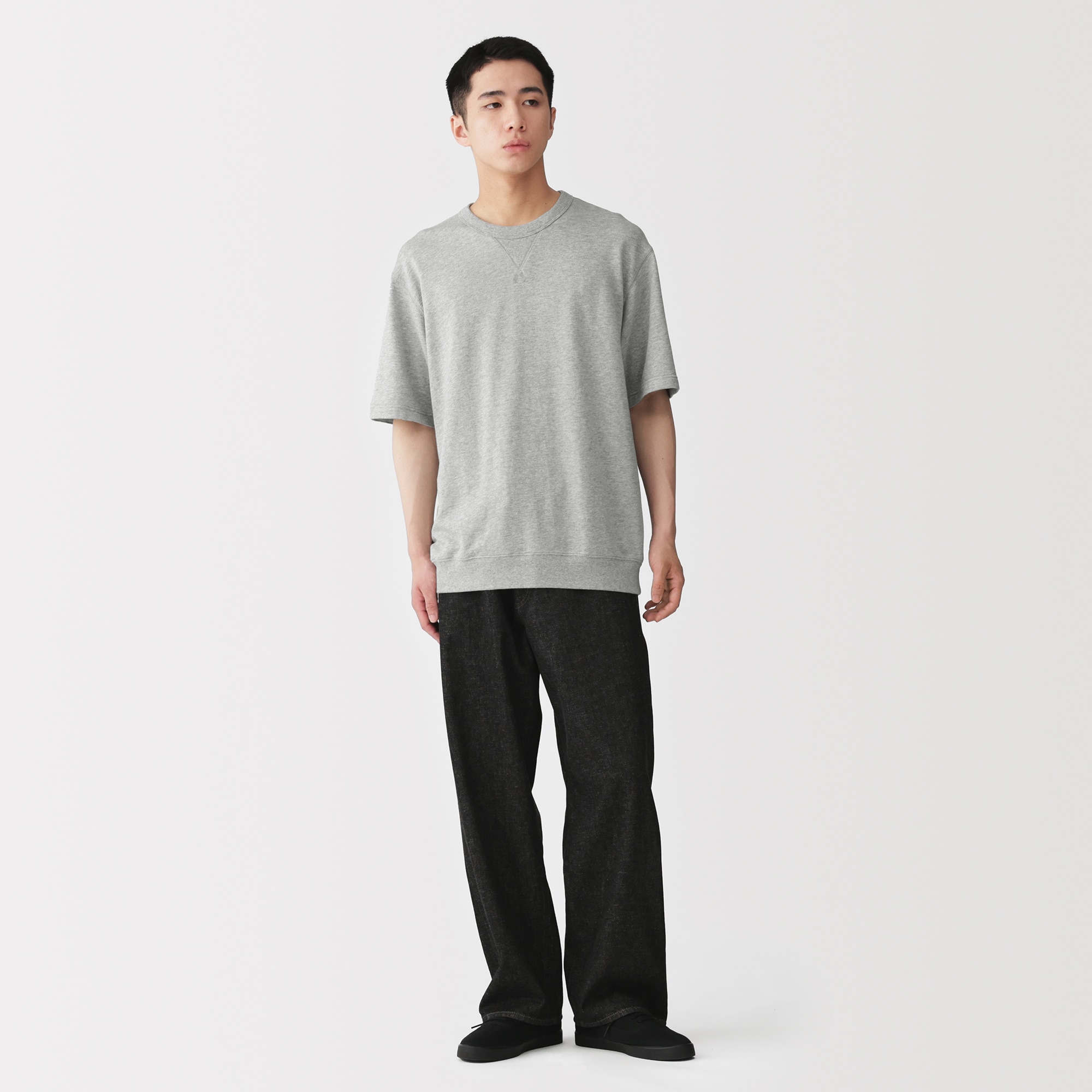紳士 ライトスウェットクルーネック半袖Tシャツ | 無印良品