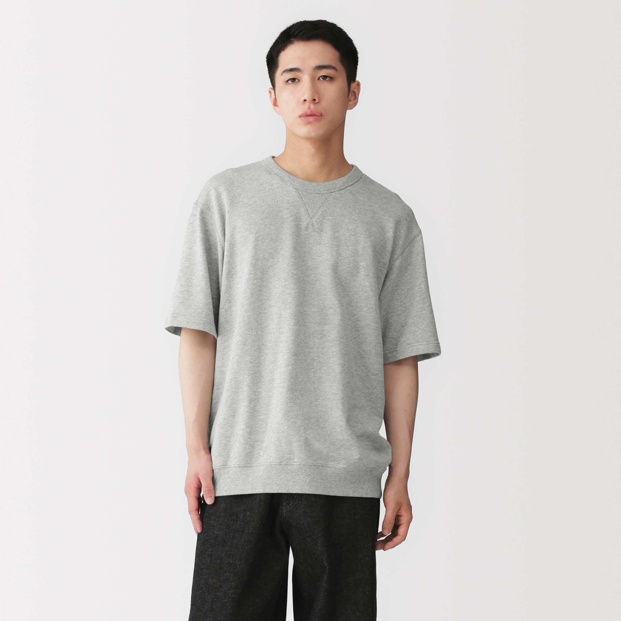 紳士 ライトスウェットクルーネック半袖Tシャツ | 無印良品