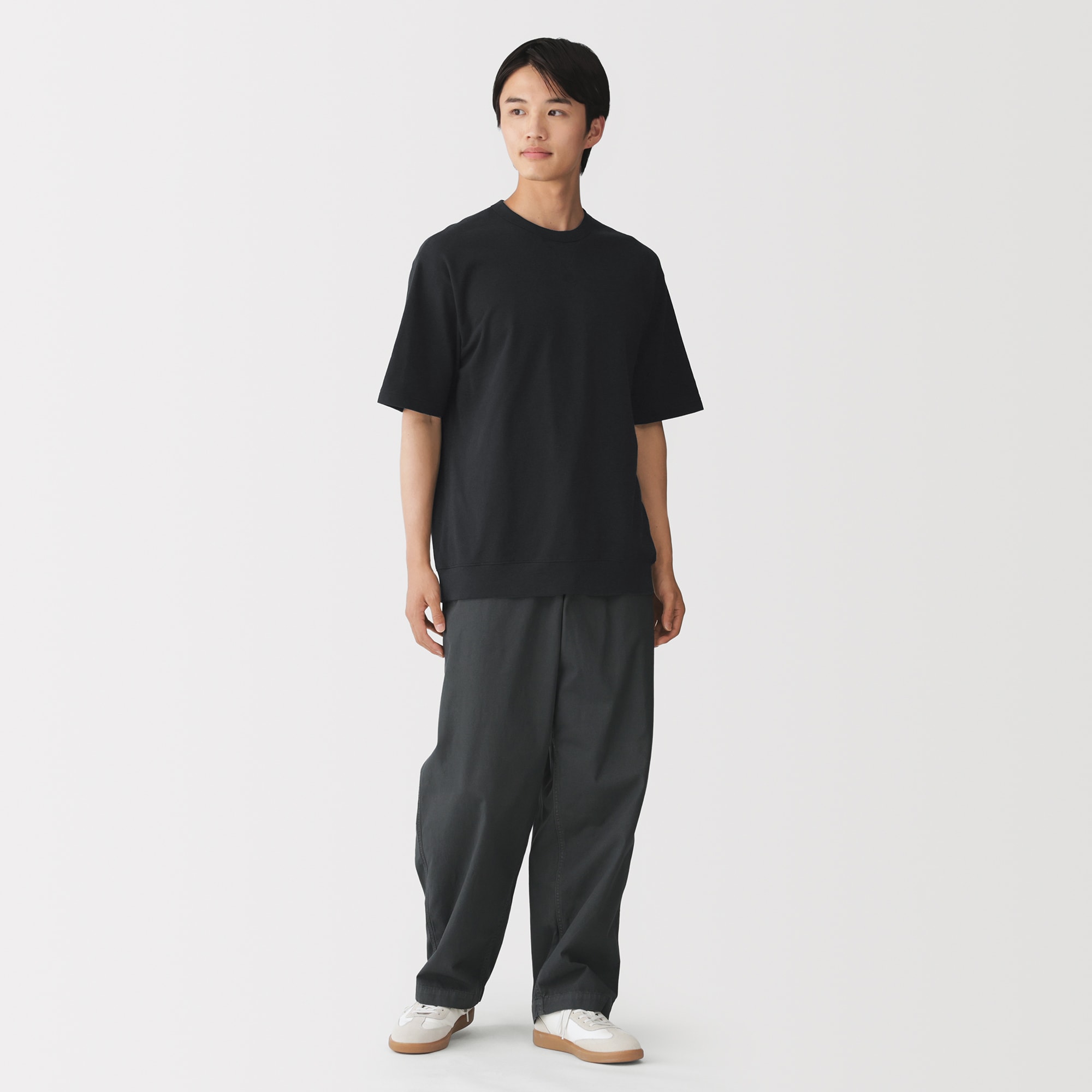 紳士　ライトスウェットクルーネック半袖Ｔシャツ