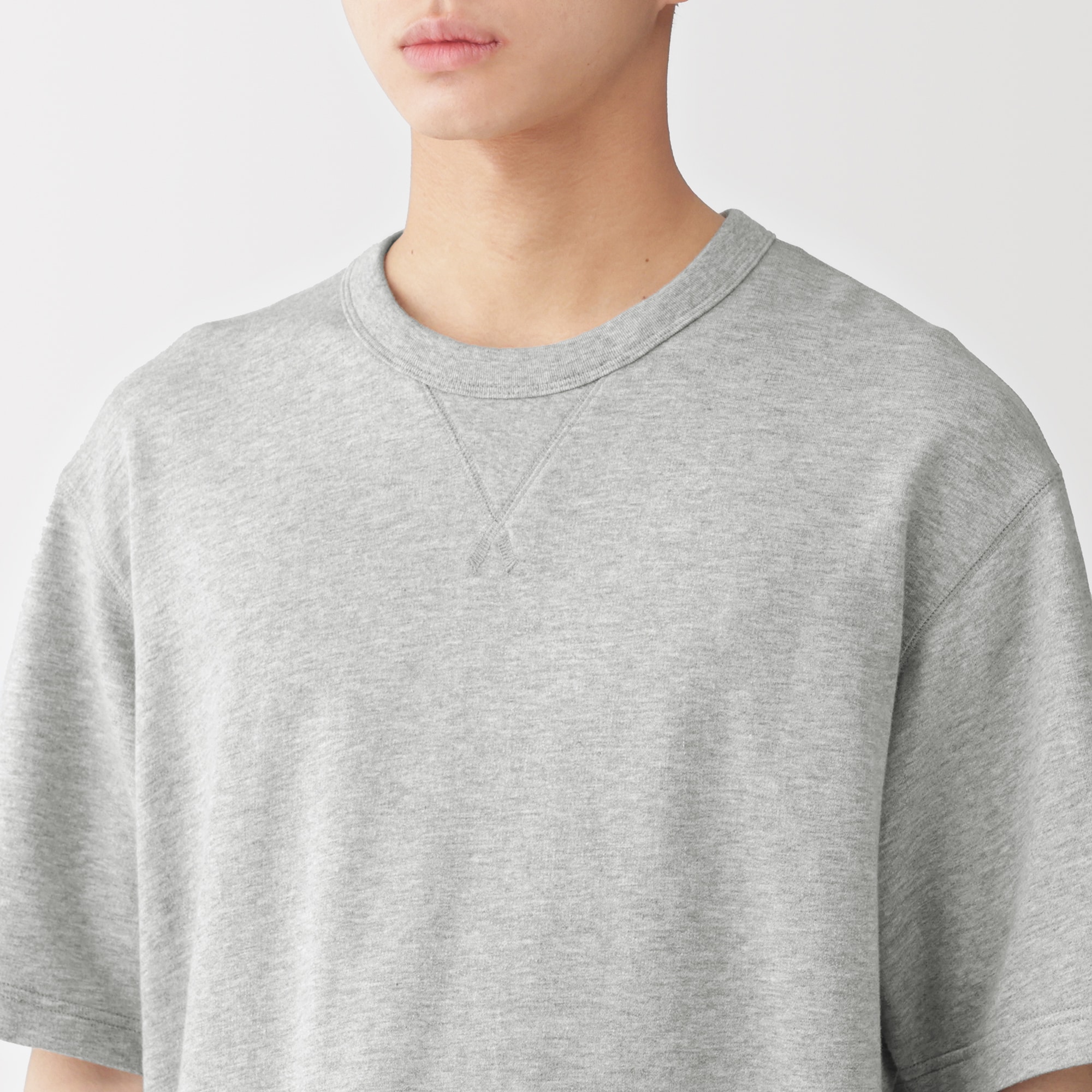 紳士　ライトスウェットクルーネック半袖Ｔシャツ