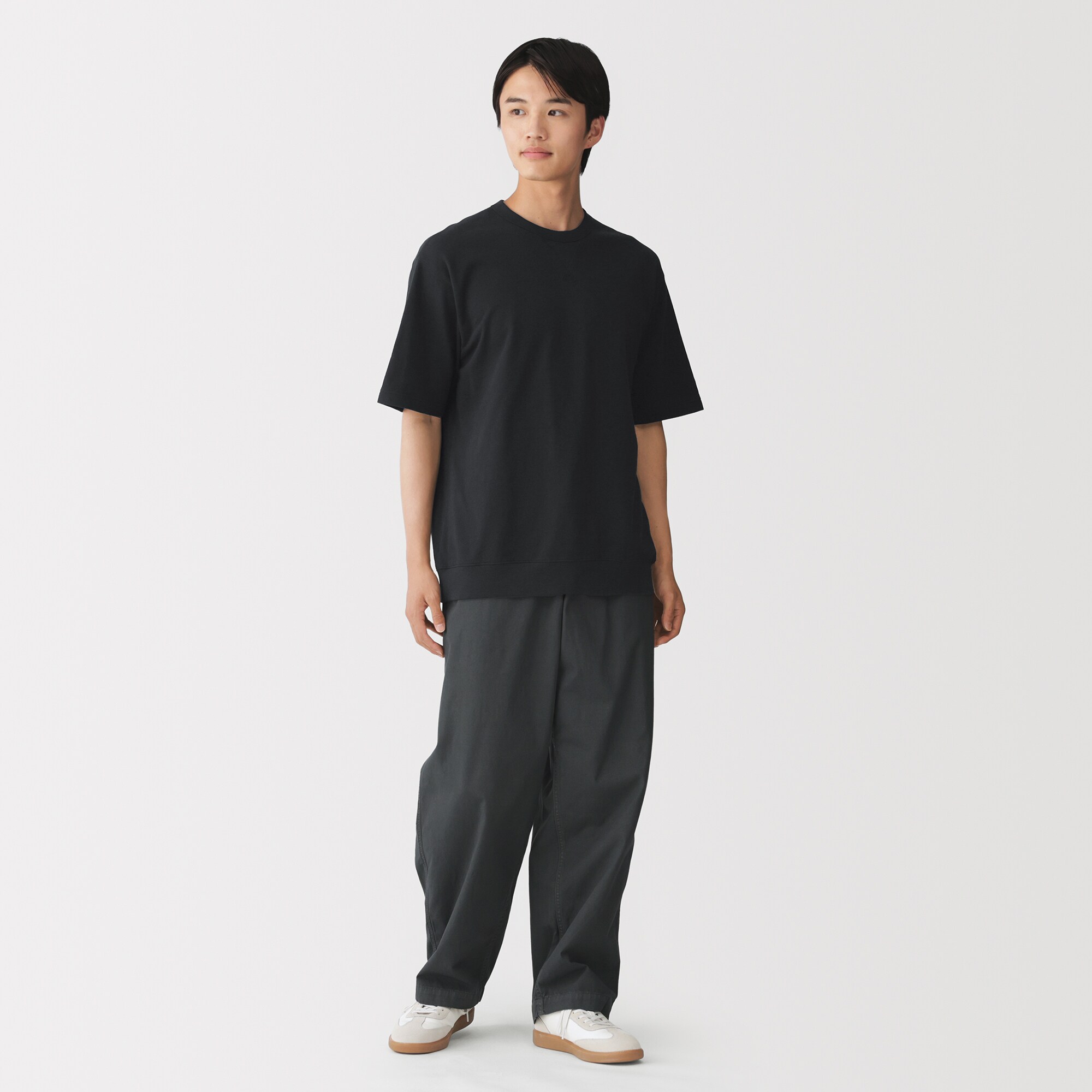 紳士　ライトスウェットクルーネック半袖Ｔシャツ