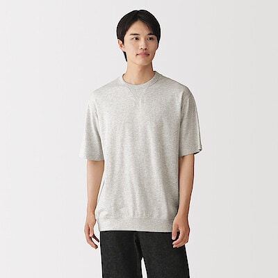 紳士　ライトスウェットクルーネック半袖Ｔシャツ