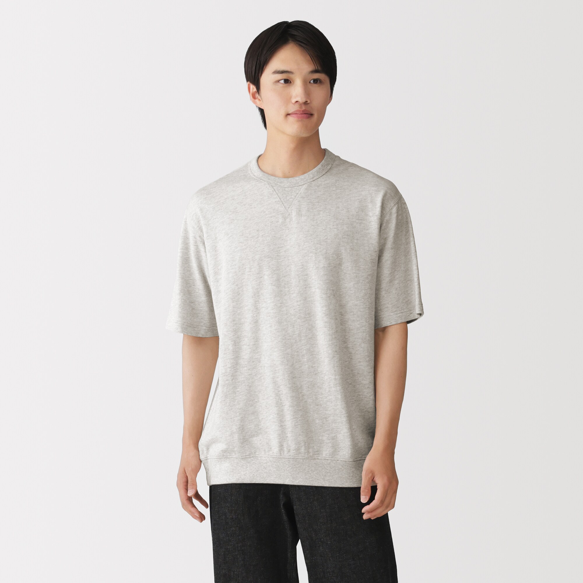 紳士　ライトスウェットクルーネック半袖Ｔシャツ
