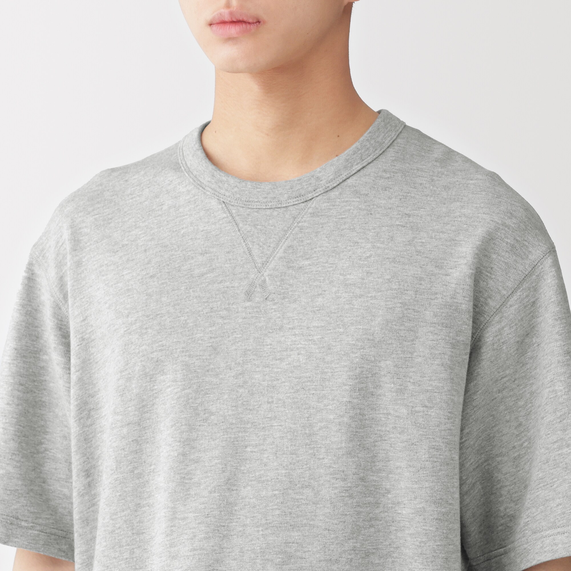 紳士　ライトスウェットクルーネック半袖Ｔシャツ