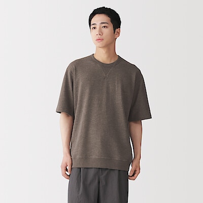 紳士　ライトスウェットクルーネック半袖Ｔシャツ