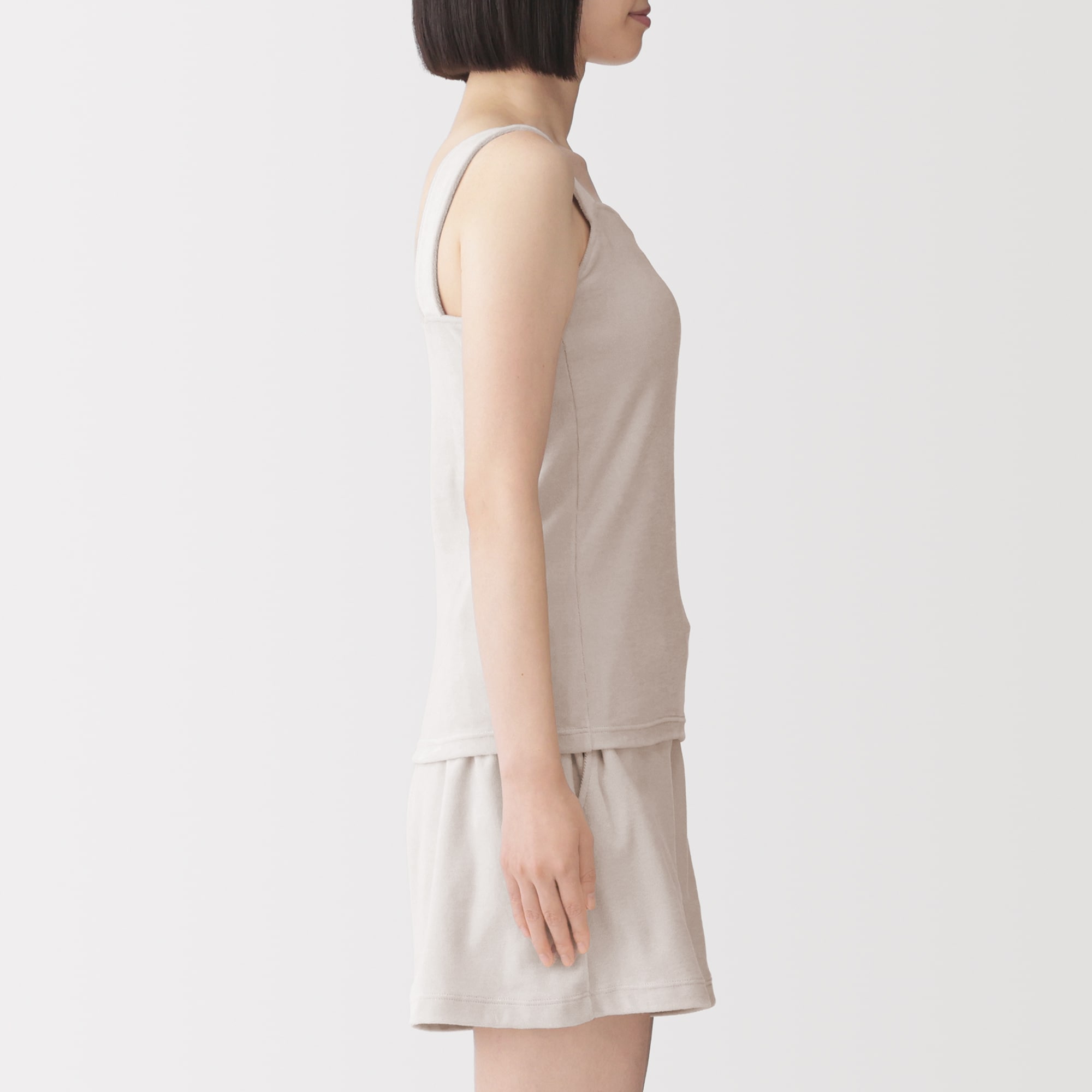 婦人　コットンベロア　ブラタンクトップ