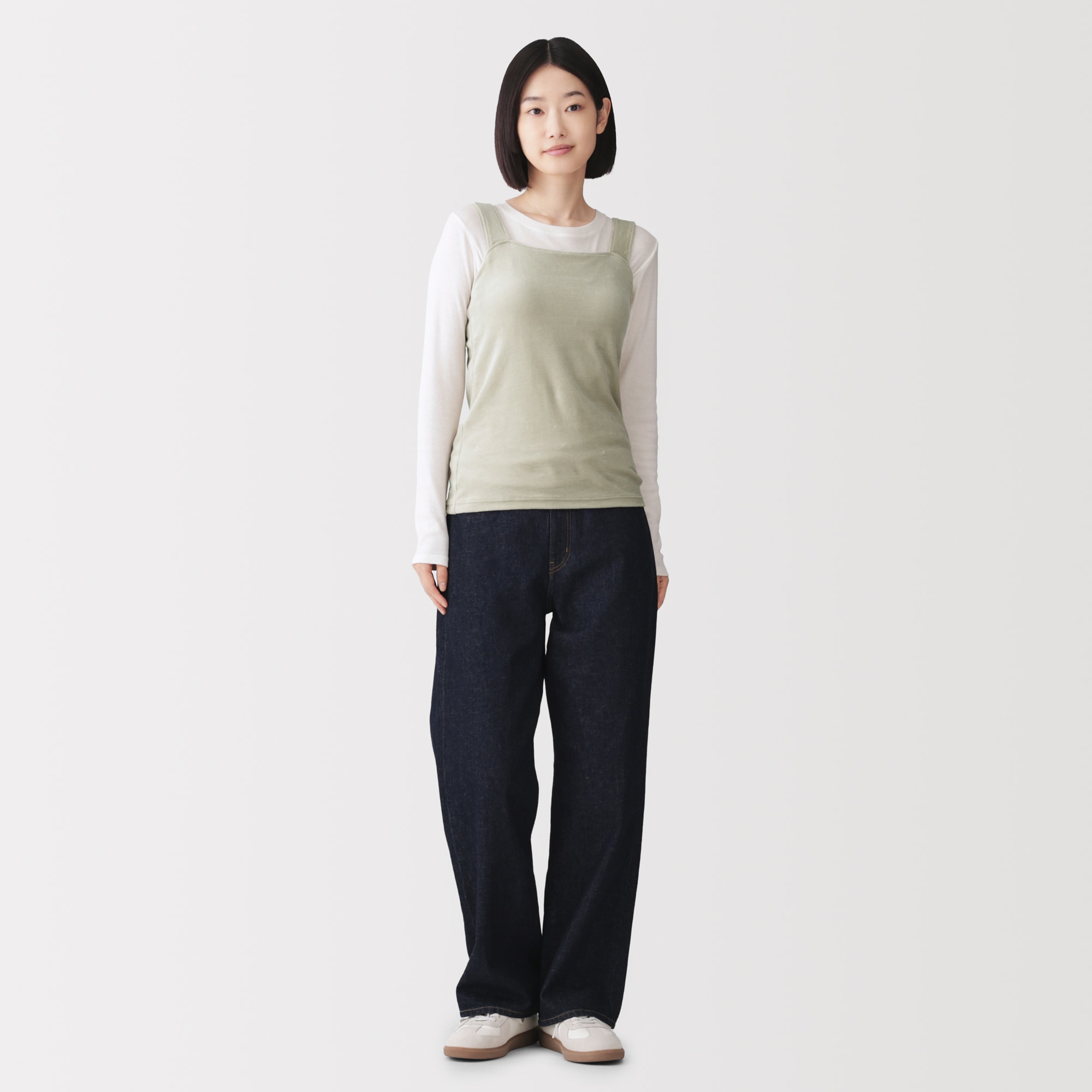 婦人　コットンベロア　ブラタンクトップ