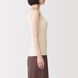 婦人　なめらかリブブラタンクトップ