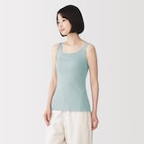 婦人　なめらかリブブラタンクトップ