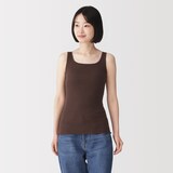 婦人　なめらかリブブラタンクトップ
