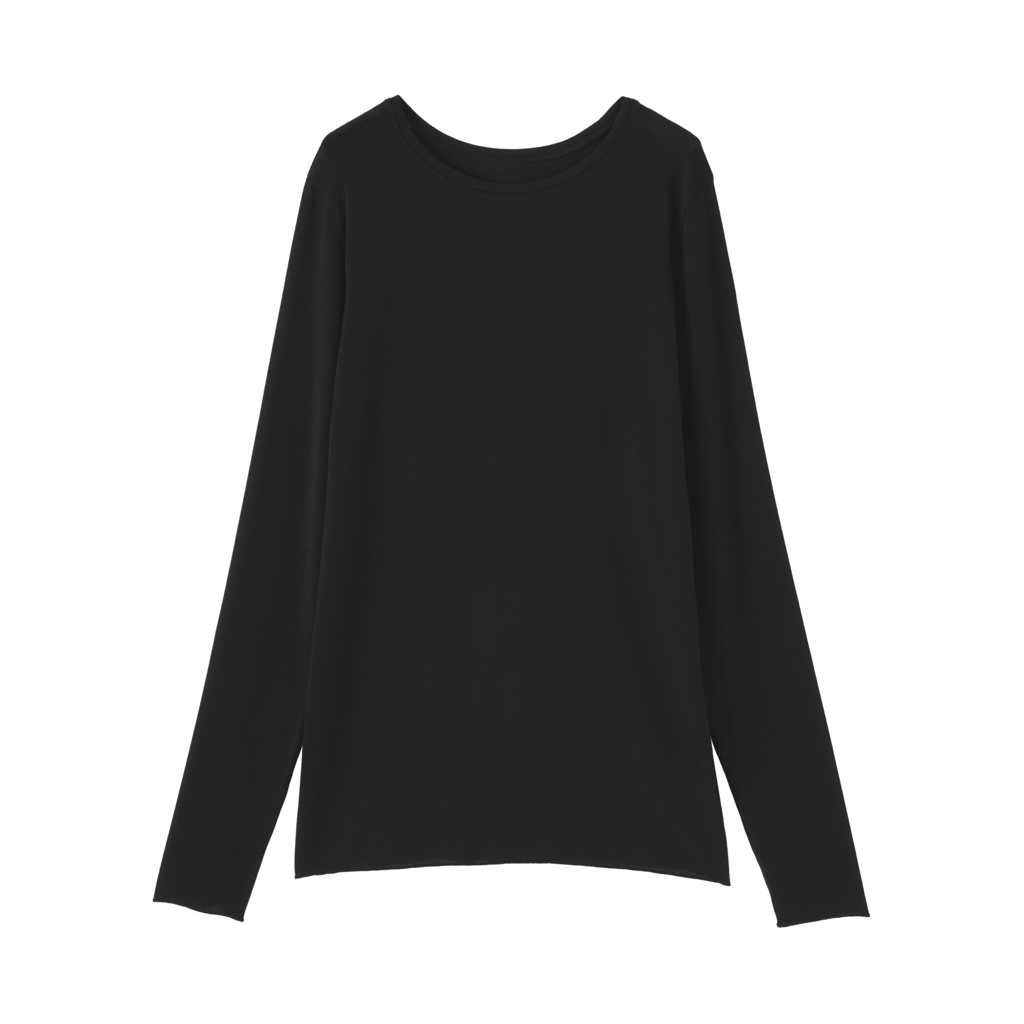 婦人　シアークルーネック長袖Ｔシャツ
