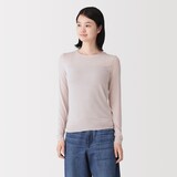婦人　シアークルーネック長袖Ｔシャツ