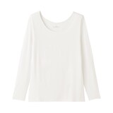 婦人　着るスキンケア　Ｕネック長袖Ｔシャツ