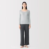 婦人　着るスキンケア　Ｕネック長袖Ｔシャツ
