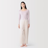 婦人　着るスキンケア　Ｕネック長袖Ｔシャツ