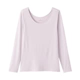 婦人　着るスキンケア　Ｕネック長袖Ｔシャツ