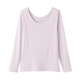 婦人　着るスキンケア　Ｕネック長袖Ｔシャツ