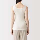 婦人　なめらか接結編み　胸あて付きタンクトップ