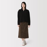 婦人　ストレッチコーデュロイ　スカート