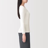 婦人　着るスキンケア　Ｕネック長袖Ｔシャツ
