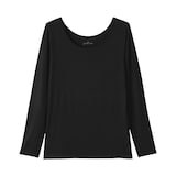 婦人　着るスキンケア　Ｕネック長袖Ｔシャツ