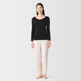 婦人　着るスキンケア　Ｕネック長袖Ｔシャツ