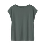 婦人　天竺編みフレンチスリーブＴシャツ（ＶＮ）