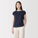 婦人　天竺編みフレンチスリーブＴシャツ（ＶＮ）