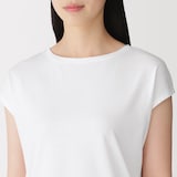 婦人　天竺編みフレンチスリーブＴシャツ（ＶＮ）