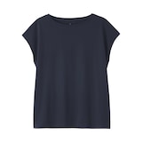 婦人　天竺編みフレンチスリーブＴシャツ（ＶＮ）