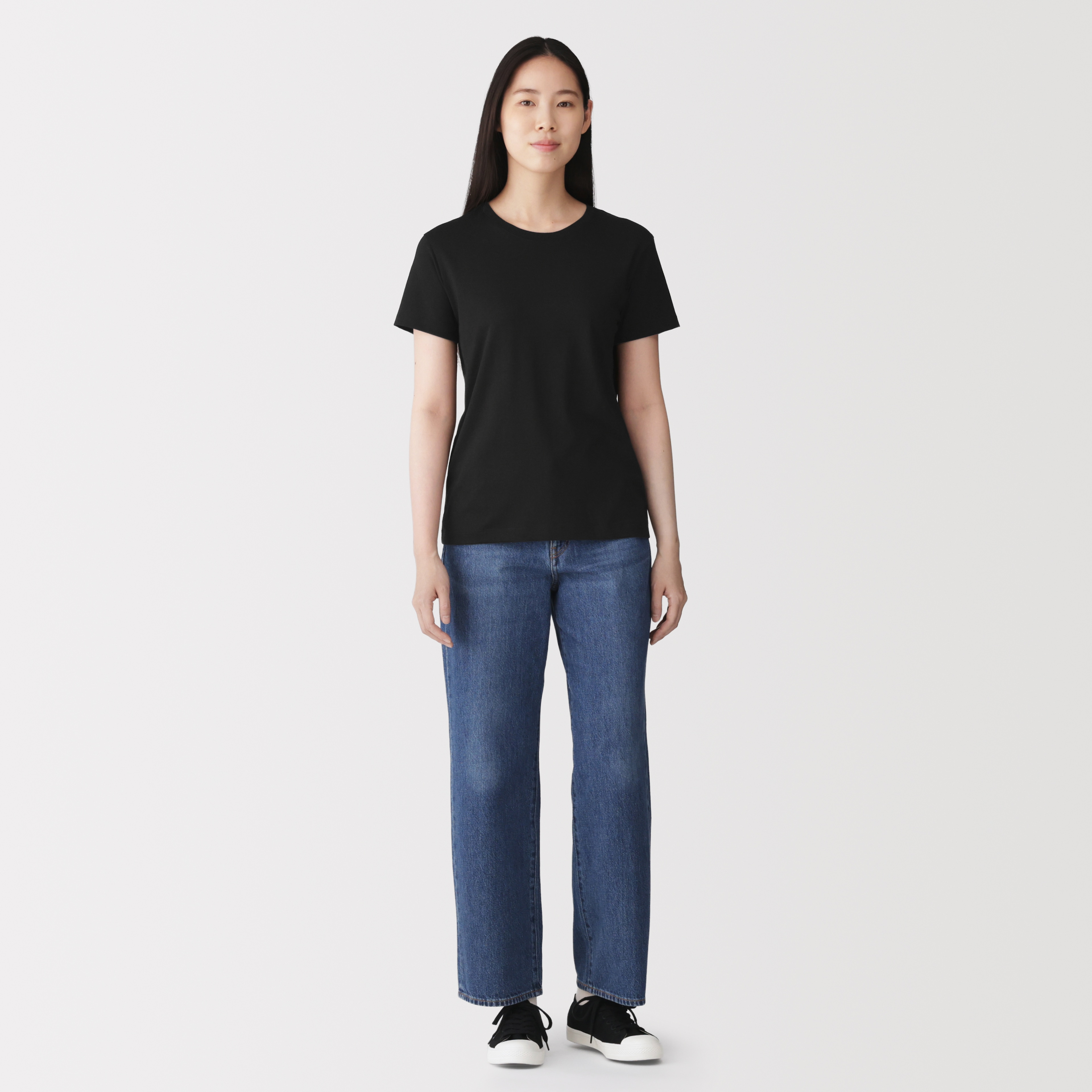 婦人　天竺編みクルーネック半袖Ｔシャツ（ＶＮ）