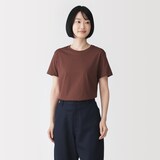 婦人　天竺編みクルーネック半袖Ｔシャツ（ＶＮ）