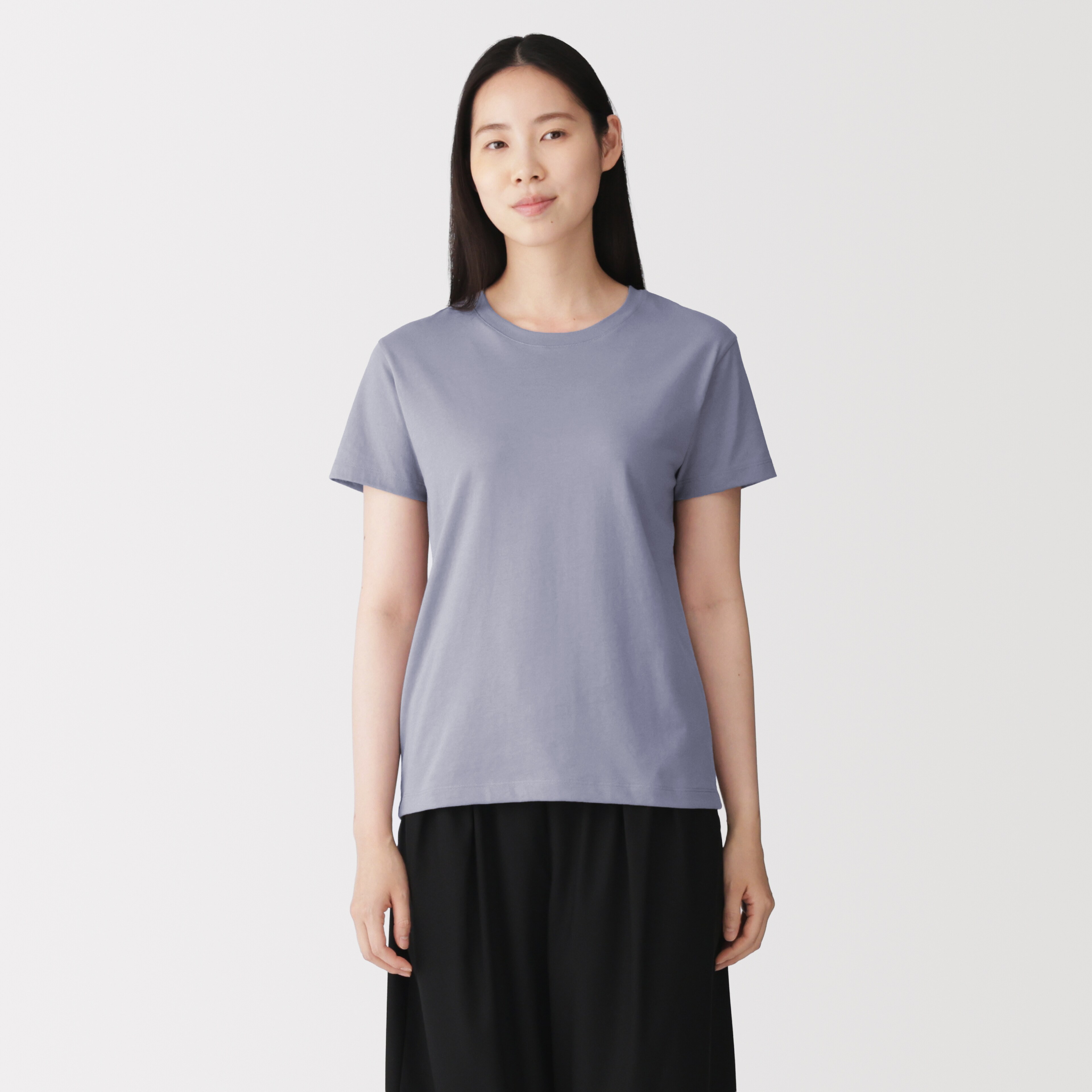 婦人　天竺編みクルーネック半袖Ｔシャツ（ＶＮ）