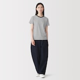婦人　天竺編みクルーネック半袖Ｔシャツ（ＶＮ）