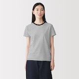 婦人　天竺編みクルーネック半袖Ｔシャツ（ＶＮ）