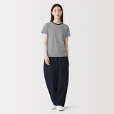 婦人　天竺編みクルーネック半袖Ｔシャツ（ＶＮ）