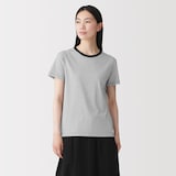 婦人　天竺編みクルーネック半袖Ｔシャツ（ＶＮ）