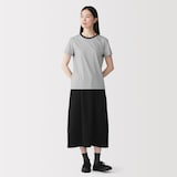 婦人　天竺編みクルーネック半袖Ｔシャツ（ＶＮ）