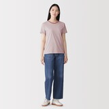 婦人　天竺編みクルーネック半袖Ｔシャツ（ＶＮ）