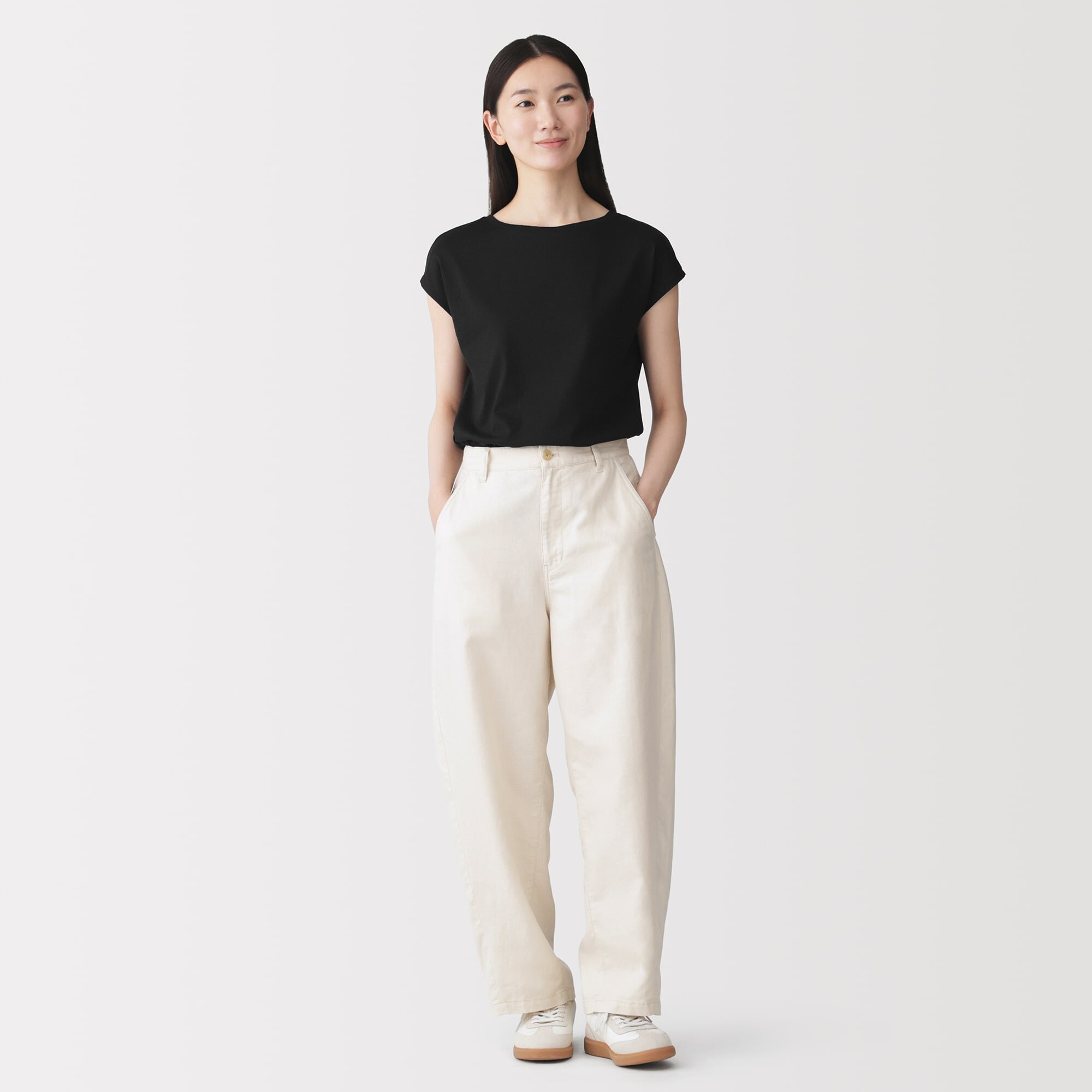 婦人　天竺編みフレンチスリーブＴシャツ（ＡＳＥＡＮ）