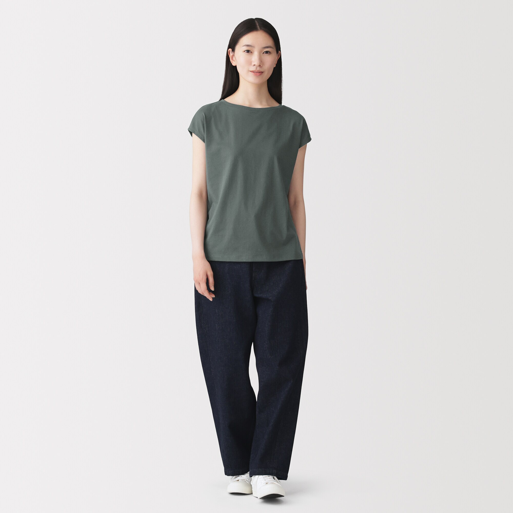 婦人　天竺編みフレンチスリーブＴシャツ（ＡＳＥＡＮ）