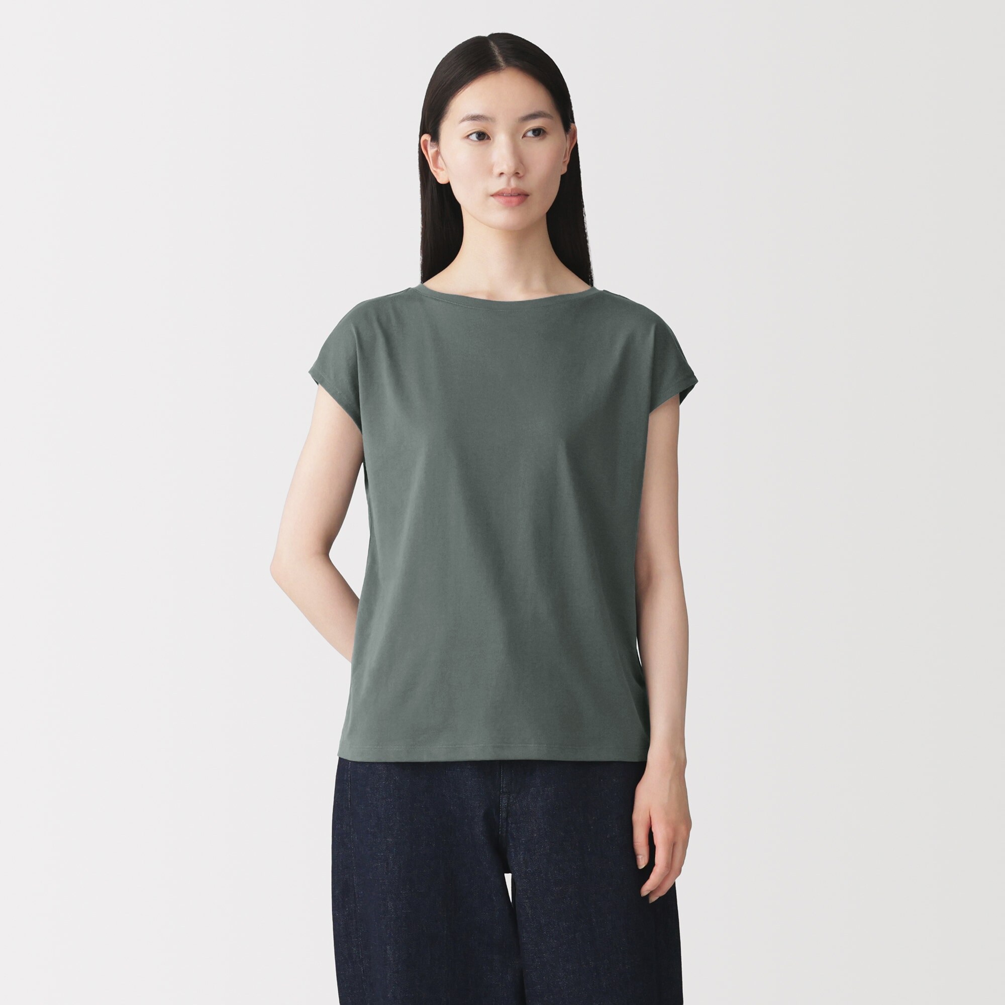 婦人　天竺編みフレンチスリーブＴシャツ（ＡＳＥＡＮ）